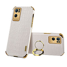 Coque Luxe Cuir Housse Etui XD2 pour Oppo Reno7 Pro 5G Blanc