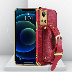 Coque Luxe Cuir Housse Etui XD2 pour Realme GT Neo3 5G Rouge
