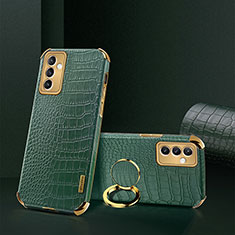 Coque Luxe Cuir Housse Etui XD2 pour Samsung Galaxy A05s Vert
