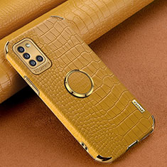 Coque Luxe Cuir Housse Etui XD2 pour Samsung Galaxy A31 Jaune