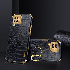 Coque Luxe Cuir Housse Etui XD2 pour Samsung Galaxy F12 Noir