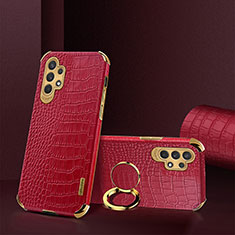 Coque Luxe Cuir Housse Etui XD2 pour Samsung Galaxy M32 5G Rouge