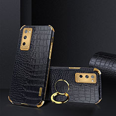 Coque Luxe Cuir Housse Etui XD2 pour Samsung Galaxy S20 FE 5G Noir