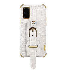 Coque Luxe Cuir Housse Etui XD2 pour Samsung Galaxy S20 Plus Blanc