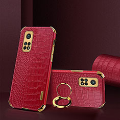 Coque Luxe Cuir Housse Etui XD2 pour Xiaomi Mi 10T 5G Rouge
