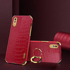 Coque Luxe Cuir Housse Etui XD2 pour Xiaomi Redmi 9AT Rouge