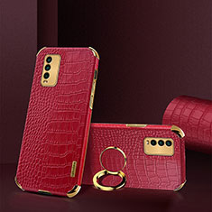 Coque Luxe Cuir Housse Etui XD2 pour Xiaomi Redmi 9T 4G Rouge