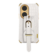 Coque Luxe Cuir Housse Etui XD3 pour Huawei P50 Pro Blanc