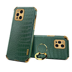 Coque Luxe Cuir Housse Etui XD3 pour Oppo Find X3 Pro 5G Vert