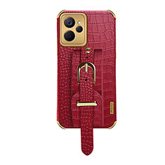 Coque Luxe Cuir Housse Etui XD5 pour Realme 10 5G Rouge