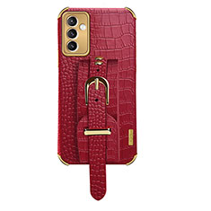 Coque Luxe Cuir Housse Etui XD5 pour Samsung Galaxy A05s Rouge