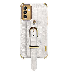 Coque Luxe Cuir Housse Etui XD5 pour Samsung Galaxy A25 5G Blanc
