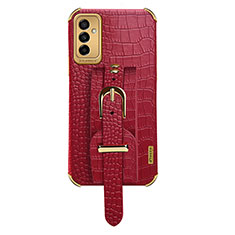Coque Luxe Cuir Housse Etui XD5 pour Samsung Galaxy M23 5G Rouge