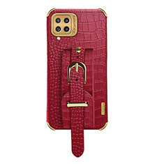 Coque Luxe Cuir Housse Etui XD5 pour Samsung Galaxy M32 4G Rouge