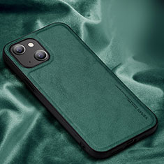 Coque Luxe Cuir Housse Etui XV1 pour Apple iPhone 14 Plus Vert
