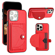 Coque Luxe Cuir Housse Etui Y01B pour Apple iPhone 13 Pro Max Rouge