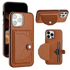 Coque Luxe Cuir Housse Etui Y01B pour Apple iPhone 15 Pro Max Marron