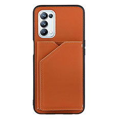Coque Luxe Cuir Housse Etui Y01B pour OnePlus Nord N200 5G Marron
