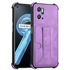 Coque Luxe Cuir Housse Etui Y01B pour Oppo A96 4G Violet