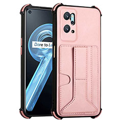 Coque Luxe Cuir Housse Etui Y01B pour Realme 9i 4G Or Rose