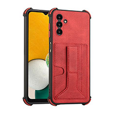 Coque Luxe Cuir Housse Etui Y01B pour Samsung Galaxy A04s Rouge