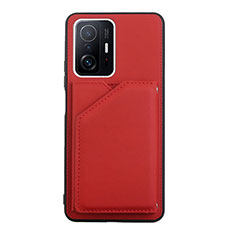 Coque Luxe Cuir Housse Etui Y01B pour Xiaomi Mi 11T 5G Rouge