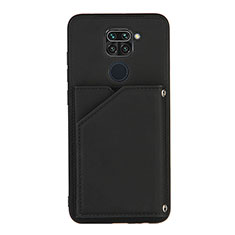 Coque Luxe Cuir Housse Etui Y01B pour Xiaomi Redmi Note 9 Noir