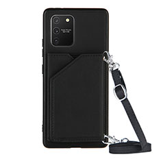 Coque Luxe Cuir Housse Etui Y02B pour Samsung Galaxy S10 Lite Noir