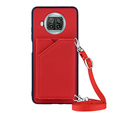 Coque Luxe Cuir Housse Etui Y02B pour Xiaomi Mi 10T Lite 5G Rouge