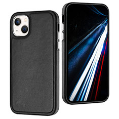 Coque Luxe Cuir Housse Etui Y03B pour Apple iPhone 14 Noir