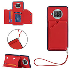 Coque Luxe Cuir Housse Etui Y03B pour Xiaomi Mi 10T Lite 5G Rouge