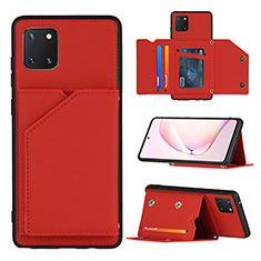 Coque Luxe Cuir Housse Etui Y04B pour Samsung Galaxy M60s Rouge