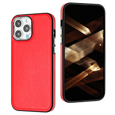 Coque Luxe Cuir Housse Etui Y07B pour Apple iPhone 13 Pro Rouge