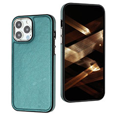 Coque Luxe Cuir Housse Etui Y07B pour Apple iPhone 13 Pro Vert