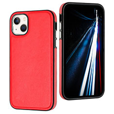 Coque Luxe Cuir Housse Etui Y07B pour Apple iPhone 13 Rouge