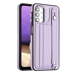 Coque Luxe Cuir Housse Etui YB1 pour Samsung Galaxy M32 5G Violet