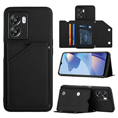 Coque Luxe Cuir Housse Etui YB2 pour OnePlus Nord N300 5G Noir