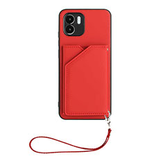 Coque Luxe Cuir Housse Etui YB2 pour Xiaomi Redmi A2 Rouge