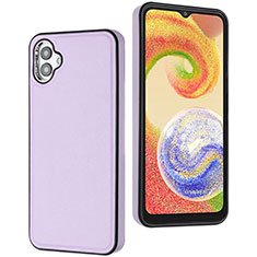 Coque Luxe Cuir Housse Etui YB6 pour Samsung Galaxy F04 Violet