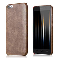 Coque Luxe Cuir Housse pour Huawei Honor 4X Marron