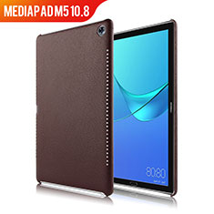 Coque Luxe Cuir Housse pour Huawei MediaPad M5 10.8 Marron