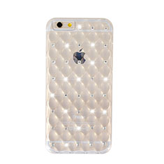 Coque Luxe Strass Bling Diamant Transparente Souple pour Apple iPhone 6S Clair