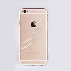 Coque Luxe Strass Diamant Bling pour Apple iPhone 6 Blanc