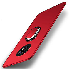 Coque Plastique Housse Etui Rigide Mat avec Support Bague Anneau Aimante Magnetique A01 pour Huawei Enjoy 20 Plus 5G Rouge