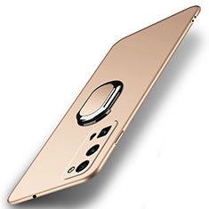 Coque Plastique Housse Etui Rigide Mat avec Support Bague Anneau Aimante Magnetique A01 pour Huawei Honor 30 Pro Or