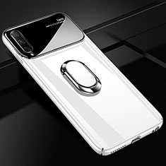 Coque Plastique Housse Etui Rigide Mat avec Support Bague Anneau Aimante Magnetique A01 pour Huawei Honor 9X Pro Blanc
