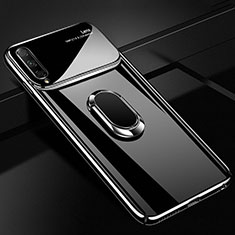 Coque Plastique Housse Etui Rigide Mat avec Support Bague Anneau Aimante Magnetique A01 pour Huawei Honor 9X Pro Noir