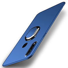 Coque Plastique Housse Etui Rigide Mat avec Support Bague Anneau Aimante Magnetique A01 pour Oppo A31 Bleu