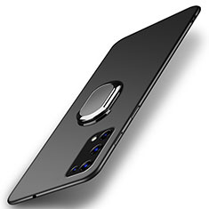 Coque Plastique Housse Etui Rigide Mat avec Support Bague Anneau Aimante Magnetique A01 pour Realme X7 5G Noir