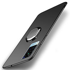 Coque Plastique Housse Etui Rigide Mat avec Support Bague Anneau Aimante Magnetique A01 pour Vivo X60T 5G Noir